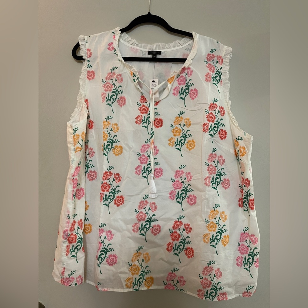 NWT Talbots Sleeveless Blouse 3X